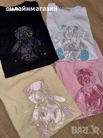 Тениска с мече , снимка 2 - Тениски - 53287980