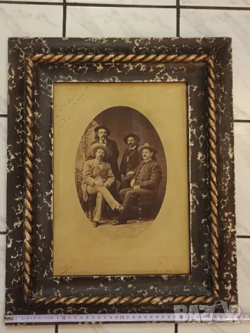 Три винтидж снимки в рамки, Бъфало Бил и Д. Франк Пауъл. , снимка 4 - Антикварни и старинни предмети - 48992254