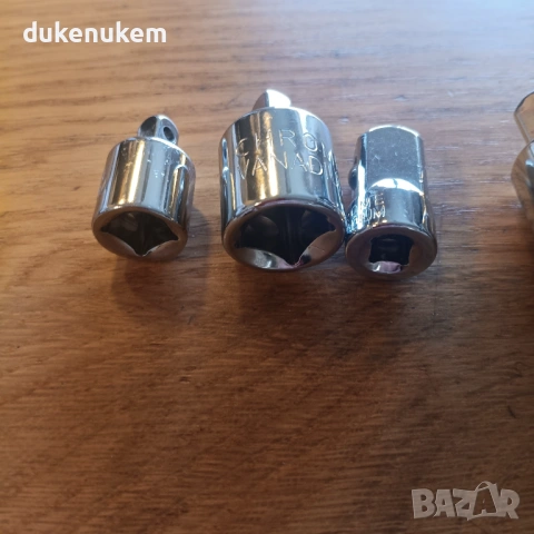 Комплект адаптери за вложки 1/4", 3/8", 1/2" – 5 броя Cr-V стомана, снимка 9 - Други инструменти - 53131120