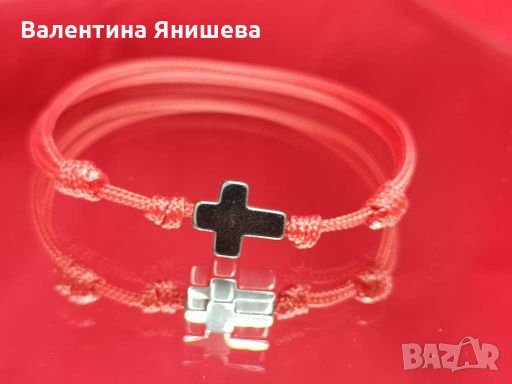 Дамска/мъжка/детска гривна с кръстче от хематит+ Подарък, снимка 15 - Гривни - 26162664