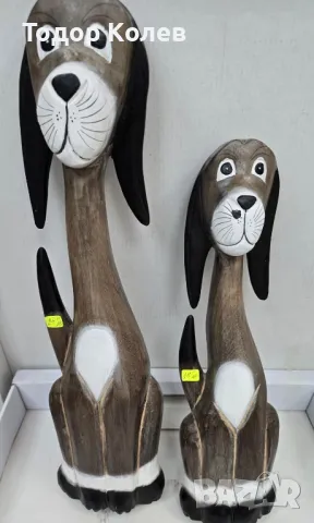 Кучета от дърво декорирани , снимка 2 - Статуетки - 50192679