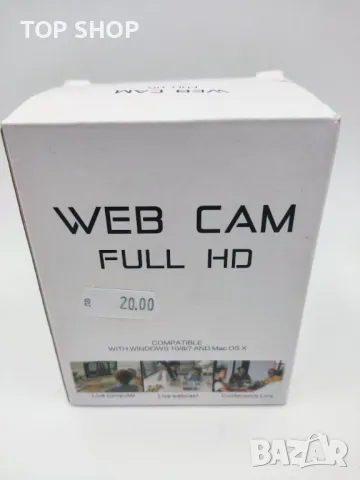 уеб камера 1080P с микрофон, настолен компютър лаптоп USB 3.0 уеб камера за видео разговори,, снимка 4 - Камери - 48842510