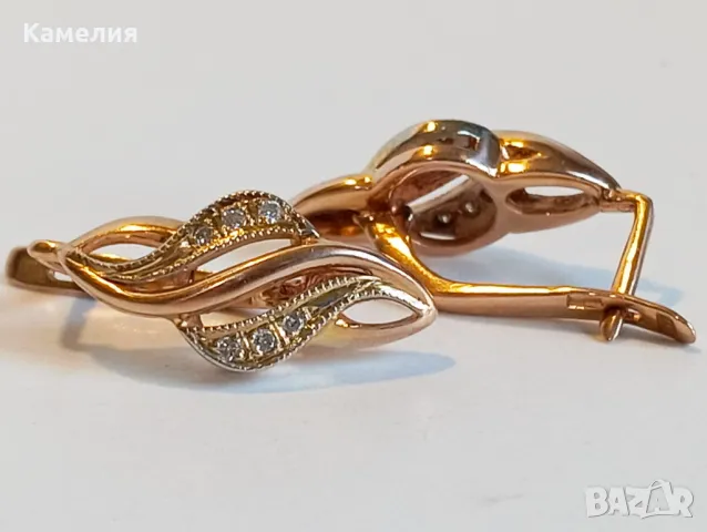 Руско злато , снимка 3 - Обеци - 47627351