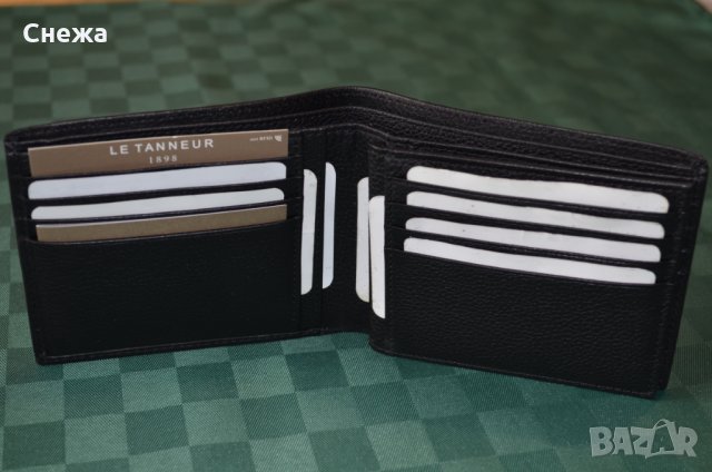 Le Tanneur Charles TCHA 3540 с RFID защита хоризонтален портфейл до 21карти
