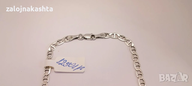 Сребърна гривна-5,0гр/925, снимка 3 - Гривни - 53323763