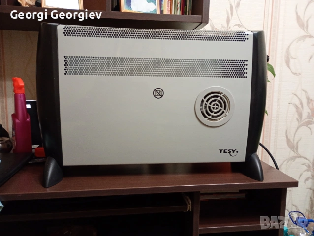 отоплителна електрическа печка нова с вентилатор.