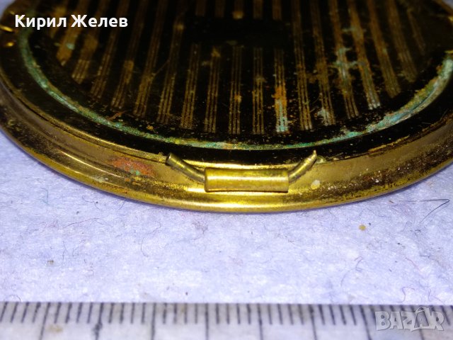 СТАРИННА БРОНЗОВА АР ДЕКО ПУДРИЕРА За КОЛЕКЦИЯ с НУЖДА от РЕСТАВРАЦИЯ Липсва КАПАЧЕТО! 41260, снимка 6 - Антикварни и старинни предмети - 43739787
