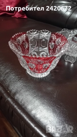 кристални купи Hofbauer Byrdes Crystal, снимка 7 - Антикварни и старинни предмети - 52686660