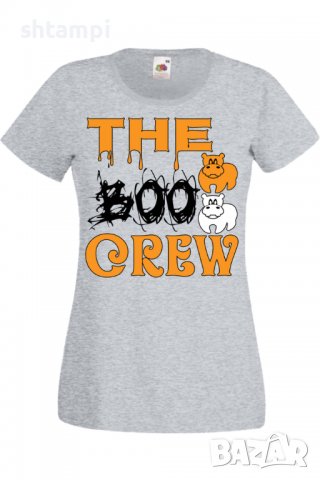 Дамска тениска The Boo Crew 2,Halloween,Хелоуин,Празник,Забавление,Изненада,Обичаи,
