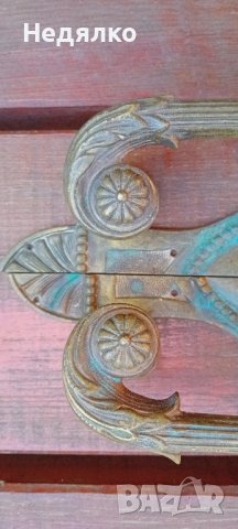 Старинни бронзови австрийски дръжки за врати, снимка 6 - Антикварни и старинни предмети - 43102168