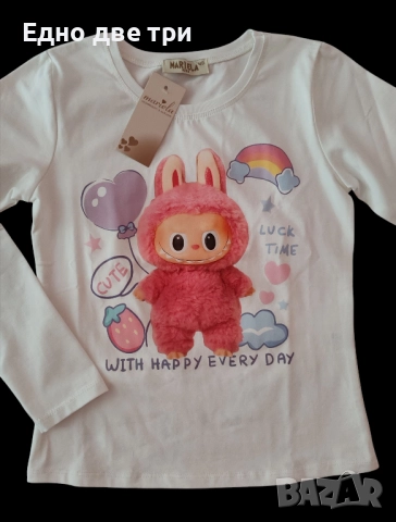 Детска блуза Лабубу Българско производство , снимка 2 - Детски Блузи и туники - 51834440