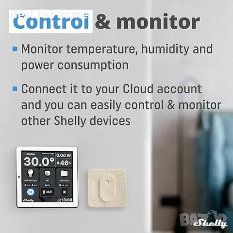  Стенен програматор за интелигентен дом Shelly, снимка 6 - Друга електроника - 50128907
