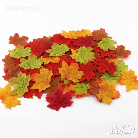 KINBOM 300 броя изкуствени есенни кленови листа за декорация 