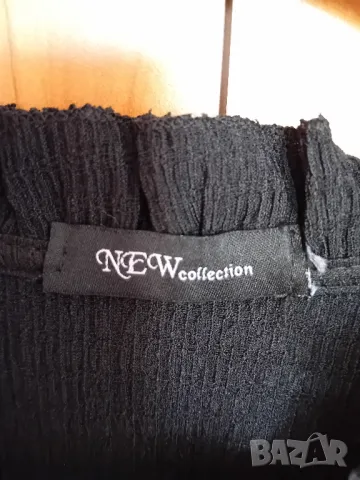 Черен топ с бродерия, снимка 5 - Блузи с дълъг ръкав и пуловери - 49986944