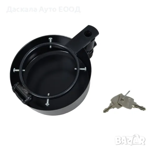 Защитна капачка за резервоар с 2 ключа, за 60мм диаметър, ЧЕРНА, снимка 2 - Аксесоари и консумативи - 48596204