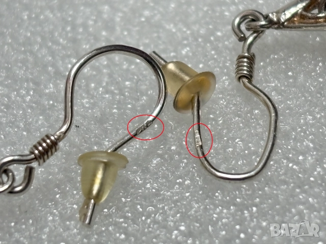 Сребърни Обеци (проба 925)-4,67 грама, снимка 5 - Обеци - 52545758