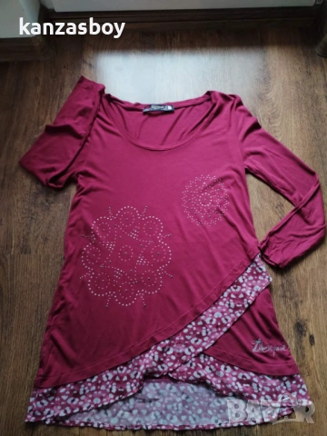 desigual - страхотна дамска блуза КАТО НОВА S, снимка 5 - Блузи с дълъг ръкав и пуловери - 53470557