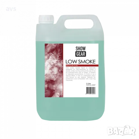 Течност за пушек Showtec 5 литра нисък пушек Low smoke, снимка 1