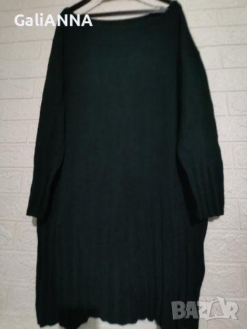 СТРАХОТНА ТУНИКА ТЪМНО ЗЕЛЕНО 2XL-3XL, снимка 3 - Туники - 43687462