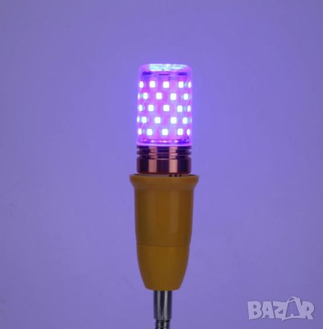 Антибактериална Бактерицидна Антивирус Гермицидна Крушка UV-C ОЗОН 60LED 60W Дезинфекция Стерилизира, снимка 4 - Други - 43306840