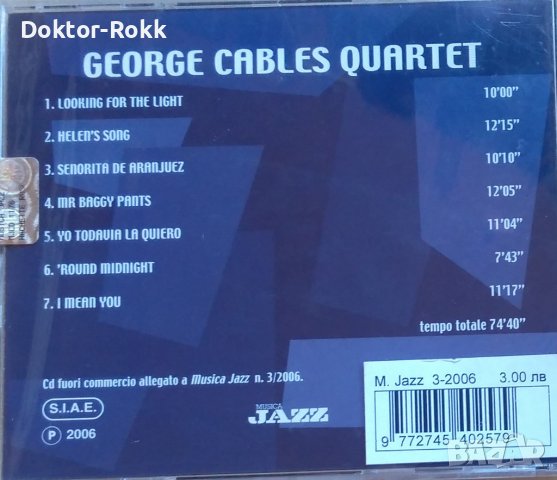 George Cables Quartet – Live In Bollate (2006, CD), снимка 2 - CD дискове - 38642165