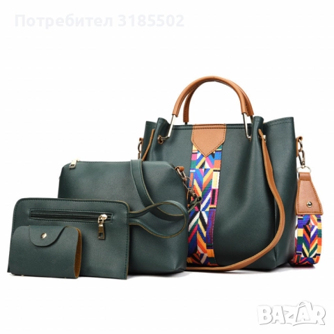 Тотален Хит Дамска чанта 4в1 - Различни цветове модел 2025, снимка 4 - Чанти - 51514146