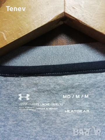 Under Armour Loose HeatGear нова оригинална мъжки сива тениска фланелка размер М, снимка 7 - Тениски - 53067027