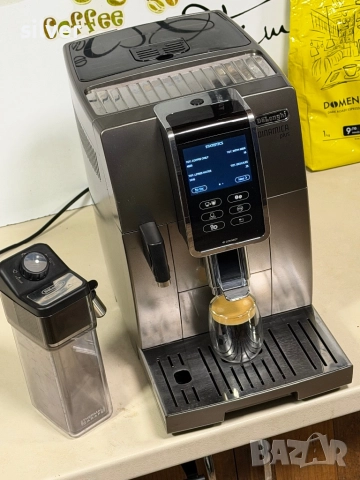 Кафемашина кафе автомат delonghi dinamica plus с гаранция, снимка 2 - Кафемашини - 52702217