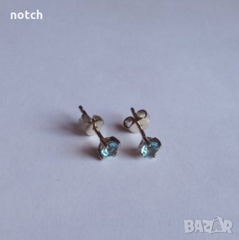 Златни обеци с топази