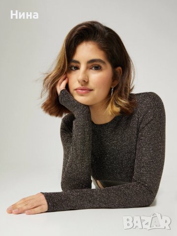 Бляскава блуза Guido Maria Kretschmer , снимка 2 - Блузи с дълъг ръкав и пуловери - 43919391