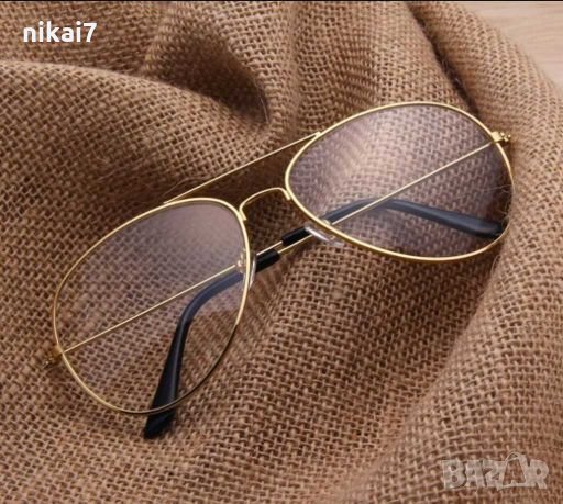 Аviator ново дамски очила стъкла без диоптър защита UV400 ниска цена, снимка 12 - Слънчеви и диоптрични очила - 27923256
