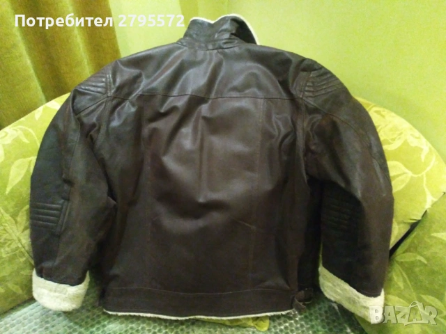Мъжки зимен кожух от естествена кожа, снимка 2 - Якета - 53407182