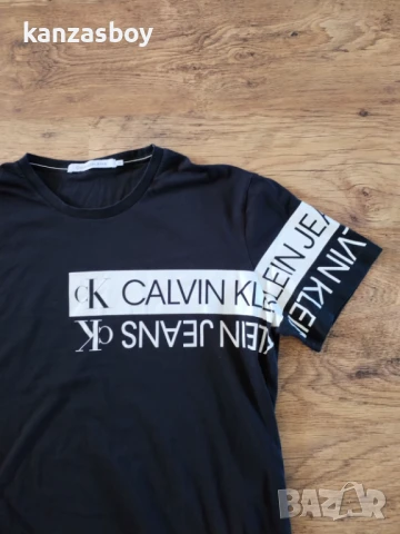 calvin klein - страхотна мъжка тениска КАТО НОВА 2XL, снимка 4 - Тениски - 50591283