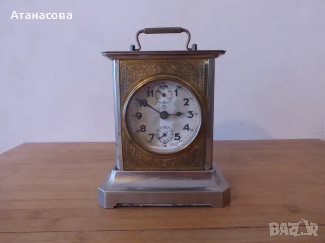 Немски настолен часовник с латерна JUNGHANS Юнгханс D.R.G.M. Жокер