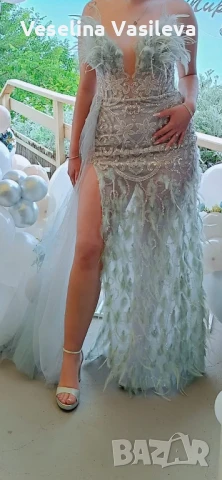 Бална дизайнерска рокля , снимка 3 - Рокли - 51342980