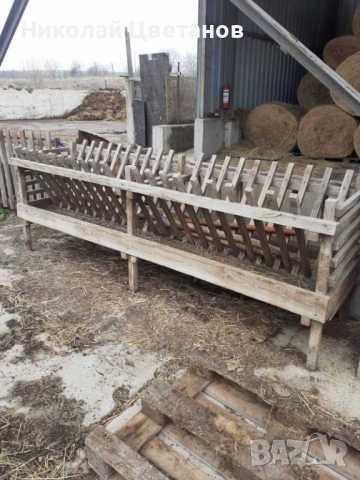 Продавам дървени и метални ясли втора употреба, снимка 1
