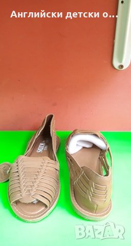 Английски детски еспадрили естсетвена кожа-M&S, снимка 5 - Детски обувки - 28709353