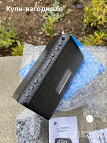 Радио будилник Krontaler Germany , черно, снимка 6 - Радиокасетофони, транзистори - 39886929