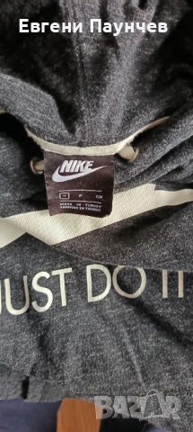 Дамски суичър Nike размер С в сив цвят , снимка 3 - Суичъри - 53478414