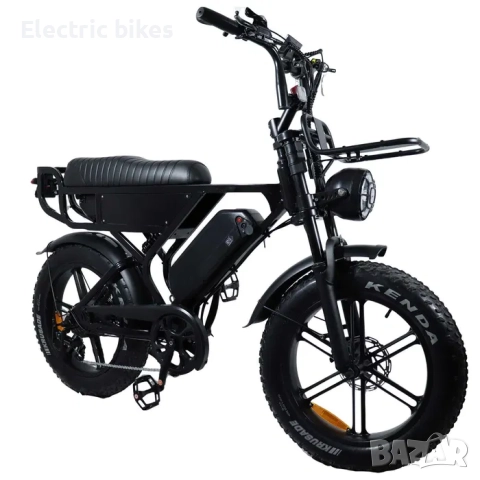 Електрически велосипед X90 MAX – 20″ Fatbike, ДВОЙНА БАТЕРИЯ, 48V 26Ah, 750W, снимка 6 - Велосипеди - 52960610