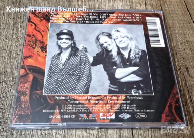Компакт Дискове - Рок Метъл: Motorhead - Snake Bite Love, снимка 2 - CD дискове - 52843085