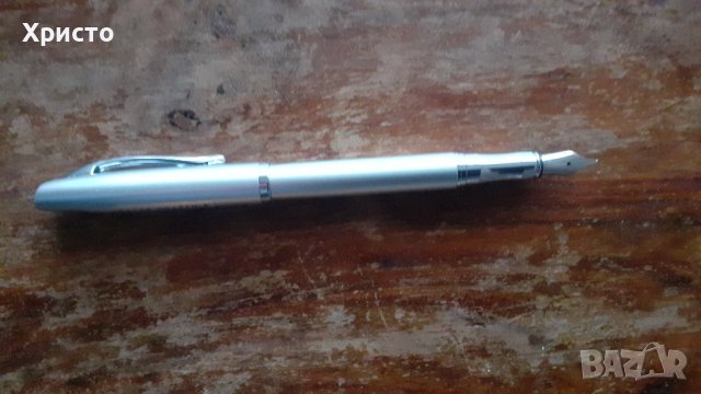 писалка Пеликан Peliкan сребрист метал в кутия, снимка 4 - Ученически пособия, канцеларски материали - 44041599