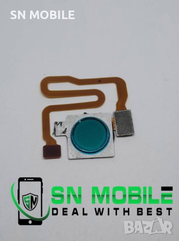 Лентов кабел пръстов отпечатък за Huawei P40 Lite E син употребяван, снимка 1 - Резервни части за телефони - 43275044