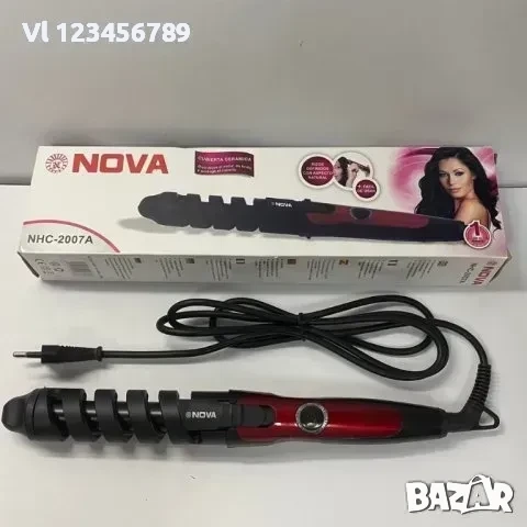 Маша за коса Керамична NOVA NHC-2007A, снимка 2 - Маши за коса - 52240144