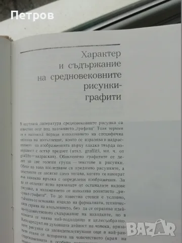 Български средновековни рисунки-графити Димитър Овчаров, снимка 4 - Специализирана литература - 48229062