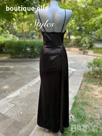 официална сатенена рокля, снимка 3 - Рокли - 52135227