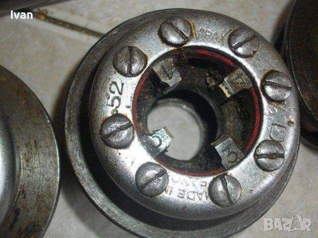 VIRAX 521A-Made in FRANCE-Плашка Водопроводна/Винтонарезка/Винторезка За Резби Тръби-с 4 бр.Глави, снимка 14 - Други инструменти - 40225416