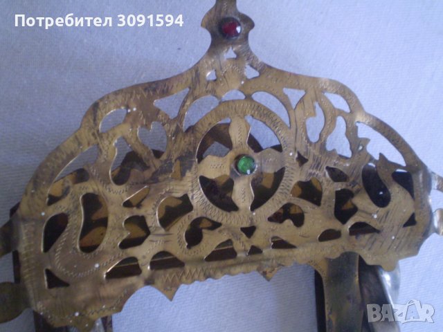 Антикварно руско домашно кандило с иконостас, снимка 5 - Антикварни и старинни предмети - 37190701