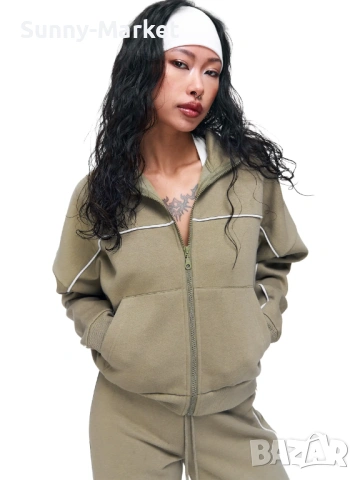 Дамски суитчър с цип , суичър с цип