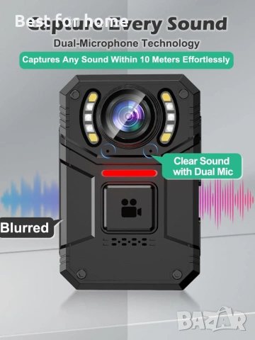 Мини полицейска камера SPIKECAM Z15 – HD видео, нощно виждане и запис на звук